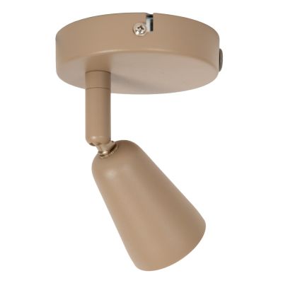 Lucide TIANA - Wall spotlight / Wall light - 1xGU10 - Wall light or Ceiling light - Taupe